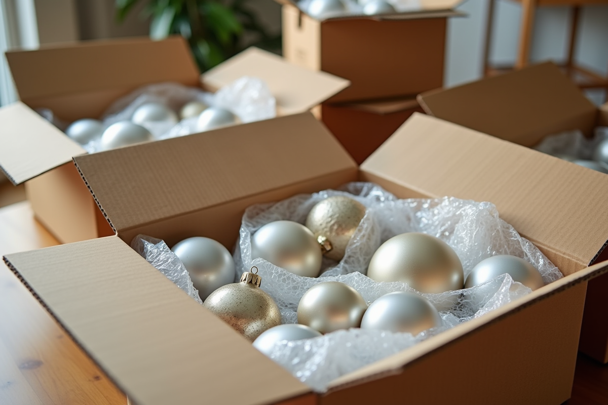 Emballage efficace de la décoration pour un déménagement sécurisé